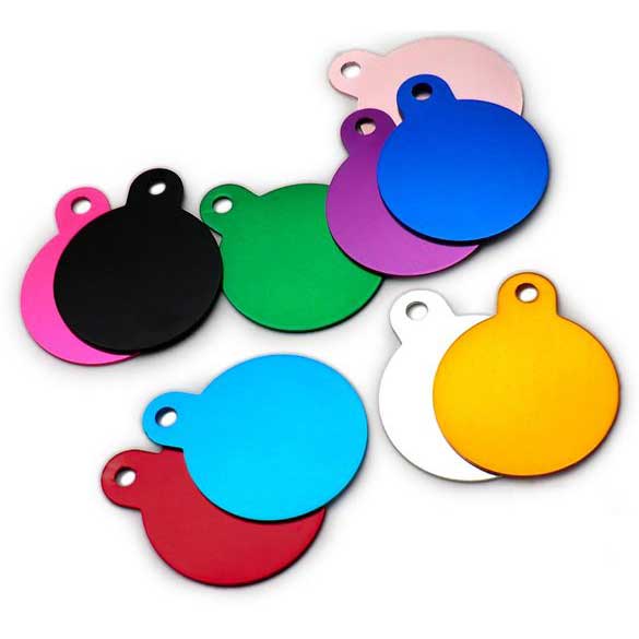 Round tag with aluminum eyelet (10pcs)