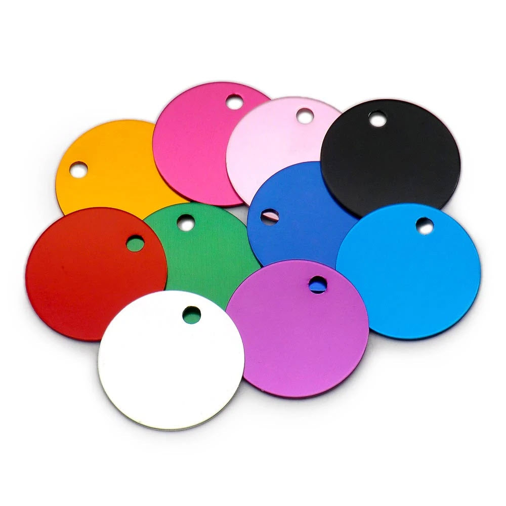 Round aluminum tag (10pcs)