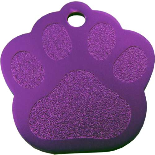 Paw tag in aluminum (10pcs)