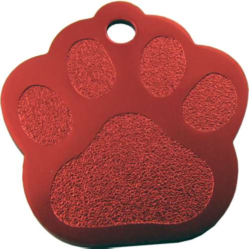 Paw tag in aluminum (10pcs)